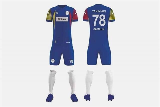ZFD017 Dijital Futbol Forma Takımı Yağmur Desen - Bisiklet Yaka
