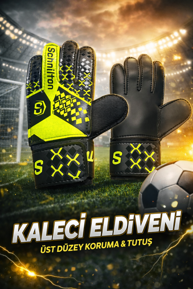 4’lü Kaleci Seti Kaleci Eldiveni Uzun Çorap Mini Tekmelik Darbe Emici Dizlik Futbol Kaleci Koruma Ekipmanları