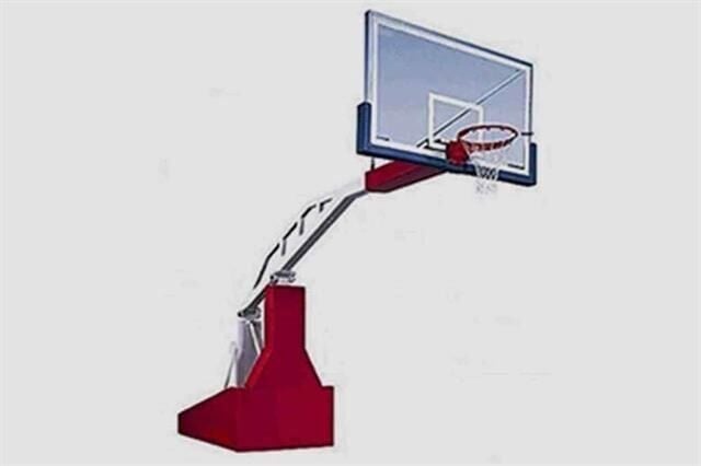 BSE 161 Basketbol Potası Profesyonel NBA.Tip Portatif Katlanmaz 15 mm. Cam Panya Hidrolik Çemberli 245 cm. Projeksiyonlu