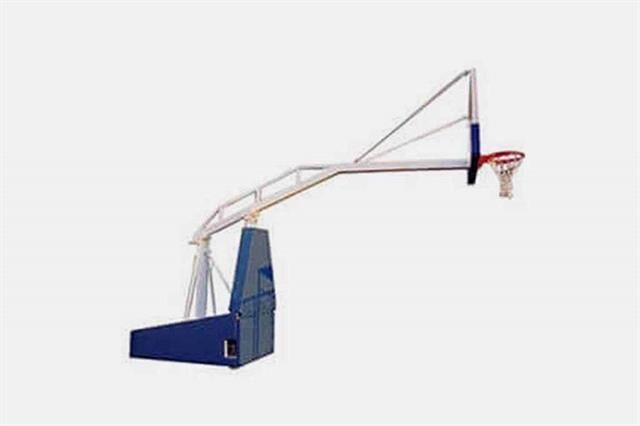 BSE 164 Basketbol Potası Profesyonel NBA.Tip Portatif Katlanabilir 15 mm. Cam Panya Hidrolik Çemberli  325 cm. Projeksiyonlu