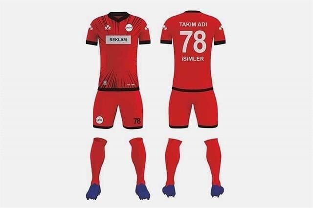 ZFD020 Dijital Futbol Forma Takımı V Yaka - Likralı Polyester