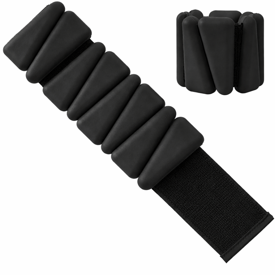 Pro Seri  Üçgen El Ayak Ayarlanabilir Silikon Ağırlık Bileklikleri 2 x 1 Kg