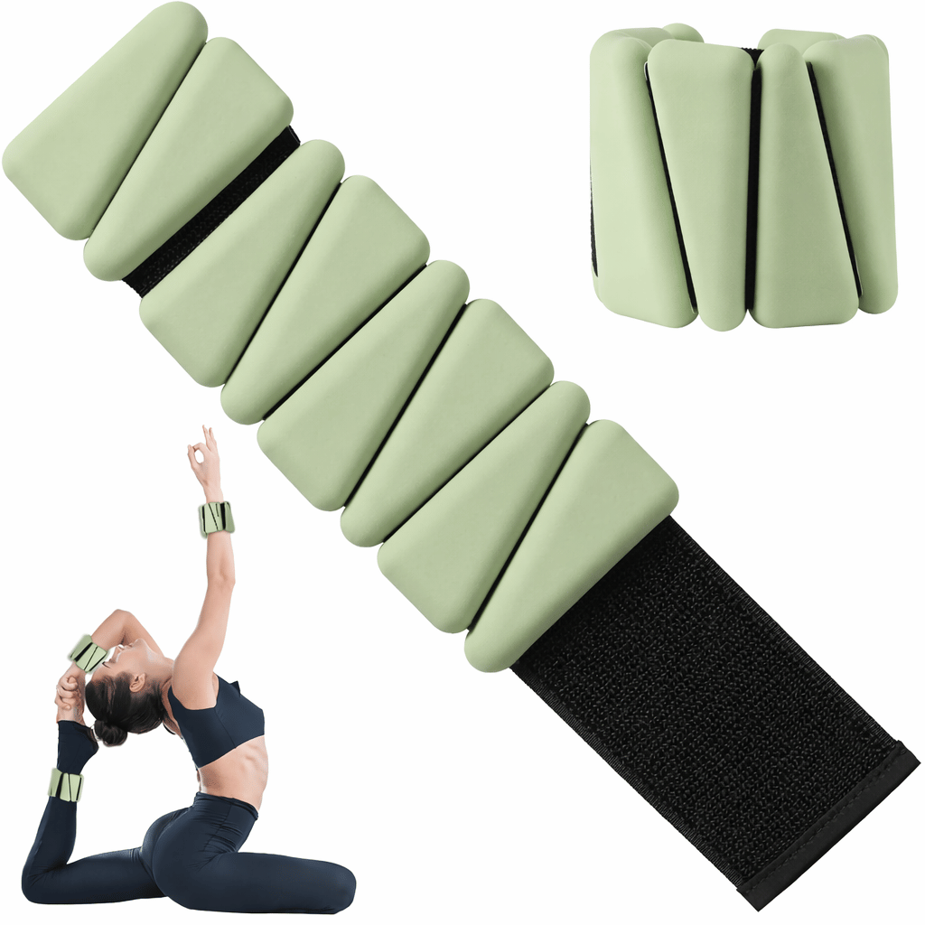 Ayarlanabilir Üçgen Silikon Ağırlık Bilekliği 2 x 0,5 Kg Fitness Pilates Spor Bileklik Ağırlık