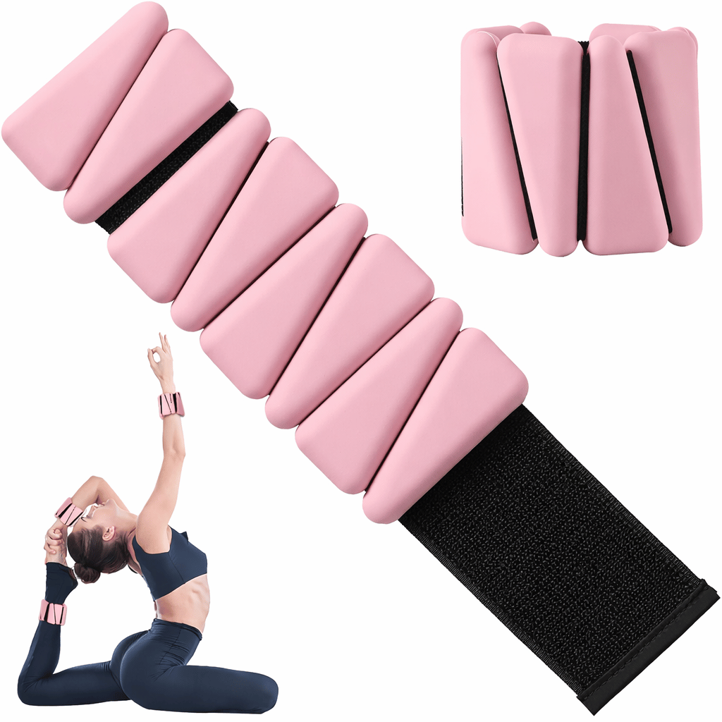 Ayarlanabilir Üçgen Silikon Ağırlık Bilekliği 2 x 0,5 Kg Fitness Pilates Spor Bileklik Ağırlık