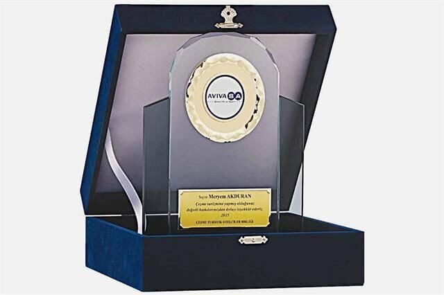 Bayspor M188 Kadife Kutulu Kristal Plaket 24 cm