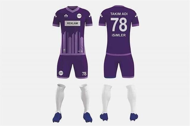 ZFD026 Dijital Futbol Forma Takımı V Yaka - Likralı Polyester