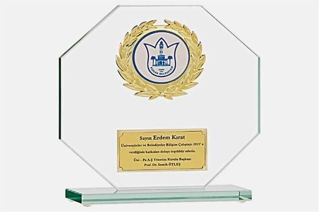 M195 Kristal Plaket 18 cm