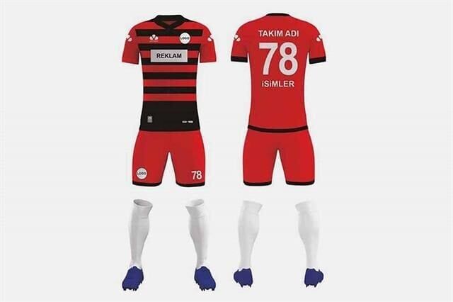 Zeroo ZFD027 Dijital Futbol Forma Takımı Yağmur Desen - Bisiklet Yaka