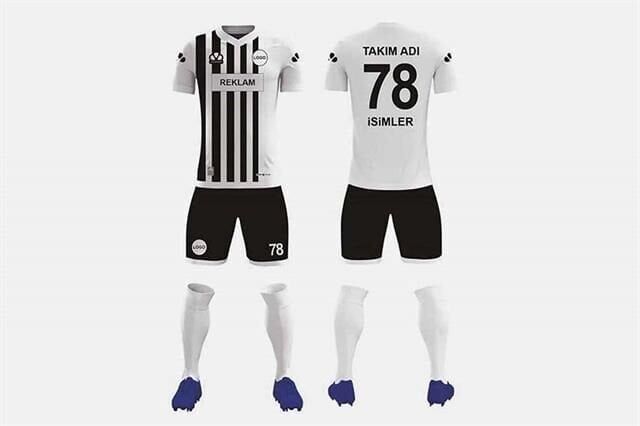 ZFD028 Dijital Futbol Forma Takımı Bisiklet Yaka - Likralı Polyester