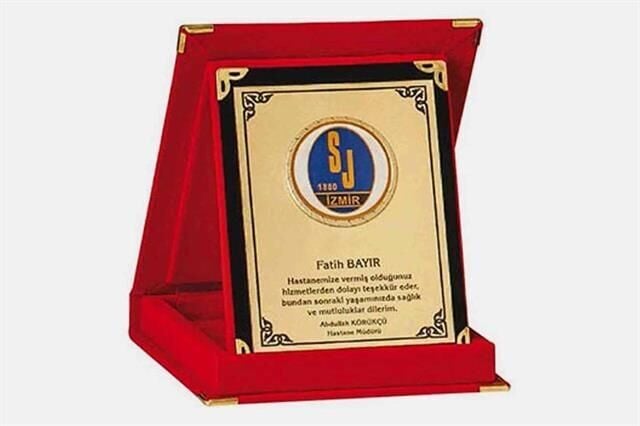 9X12 Plaket