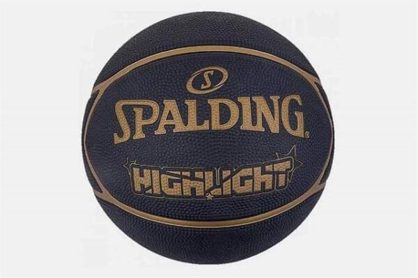 Basketbol Topu 2021 Highlight Black Gold Size:7