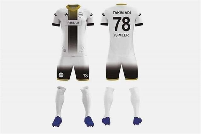 ZFD031 Dijital Futbol Forma Takımı Bisiklet Yaka - Likralı Polyester