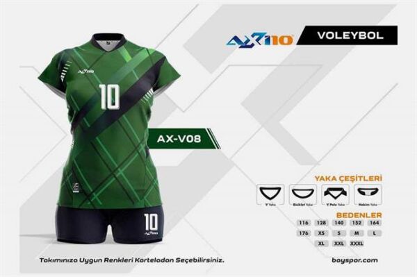 Axi10 AXV-08 Dijital Voleybol Forması
