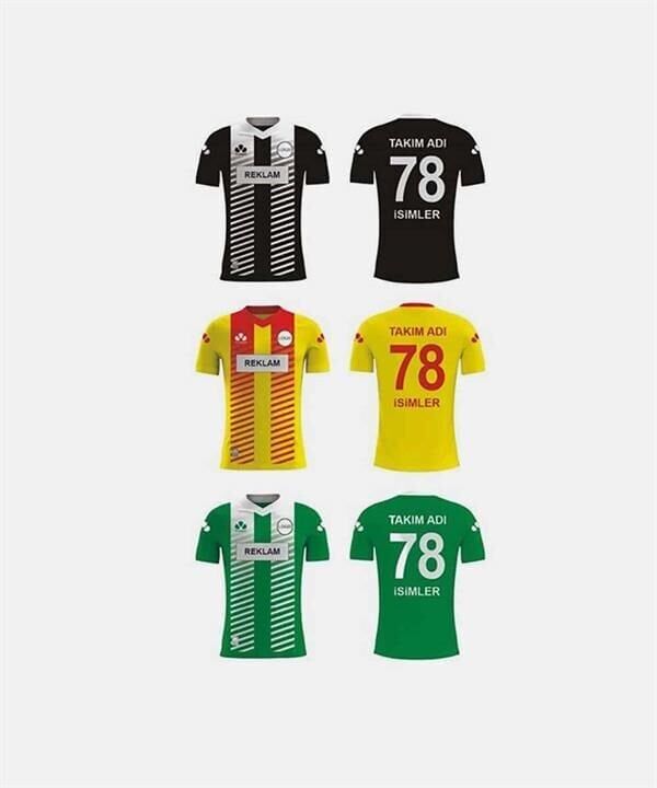 ZFD038 Dijital Futbol Forma Takımı V Yaka - Likralı Polyester