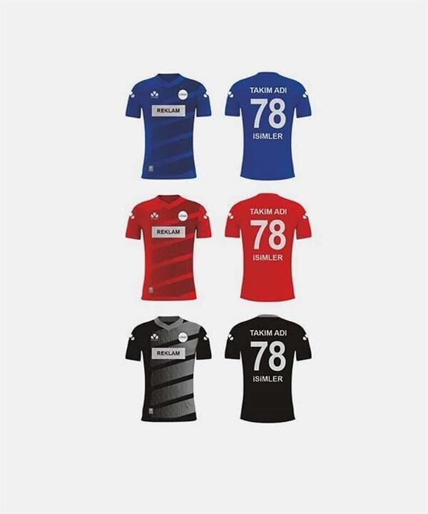 ZFD039 Dijital Futbol Forma Takımı Micro İnterlok - Bisiklet Yaka
