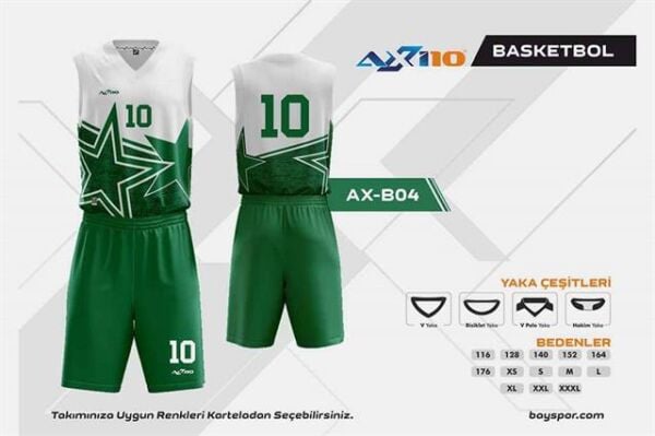 AX-B04 Dijital Basketbol Forma Takımı