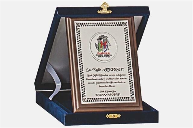 M245 12 X 16cm Ahşap Plaket