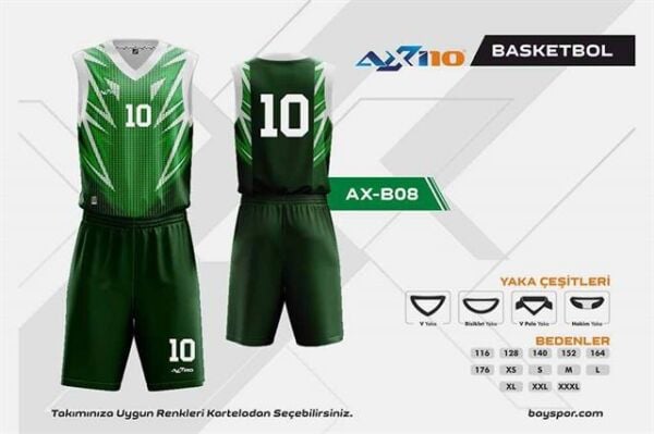 AX-B08 Dijital Basketbol Forma Takımı