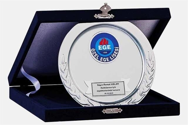 M4 15cm Gümüş Tabaklı Plaket