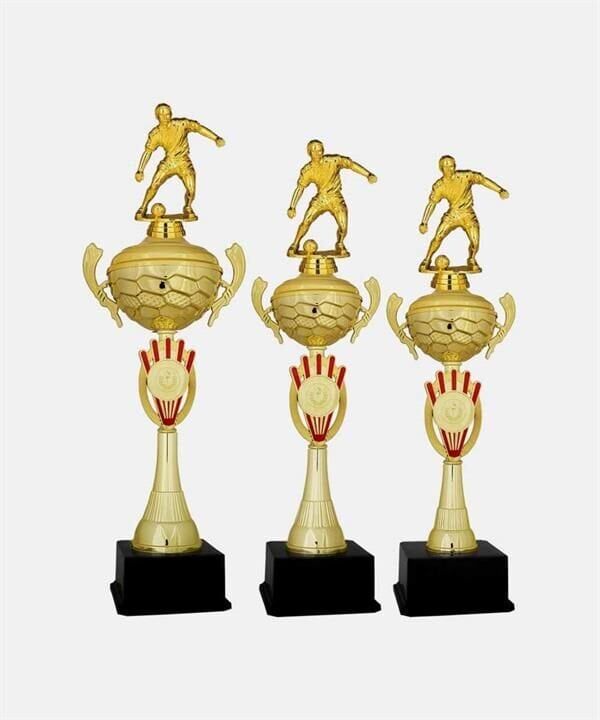 L17 Futbol Figürlü Kupa Takımı Takım 3 lü Set