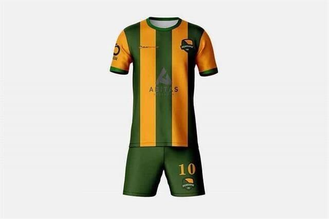 BSFT01 Dijital Futbol Forma Takımı V Yaka - Yağmur Desen
