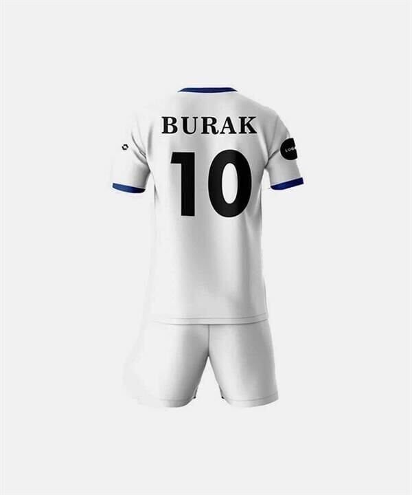 BSFT03 Dijital Futbol Forma Takımı V Yaka - Yağmur Desen
