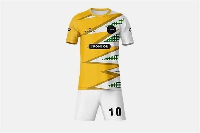 BSFT06 Dijital Futbol Forma Takımı Yağmur Desen - Bisiklet Yaka