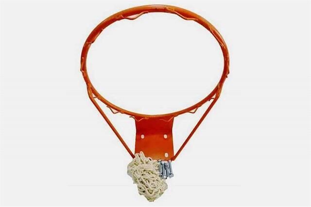 Ekonomik Sabit Basketbol Çemberi 45 Cm Kancalı Fileli