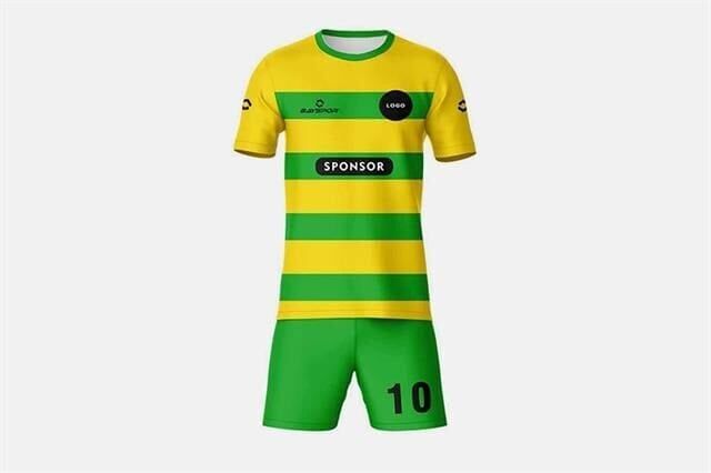 BSFT12 Dijital Futbol Forma Takımı V Yaka - Likralı Polyester