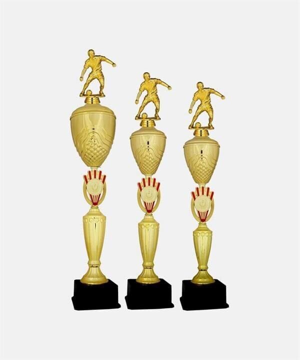 L40 Futbol Figürlü Kupa Takımı Takım 3 lü Set